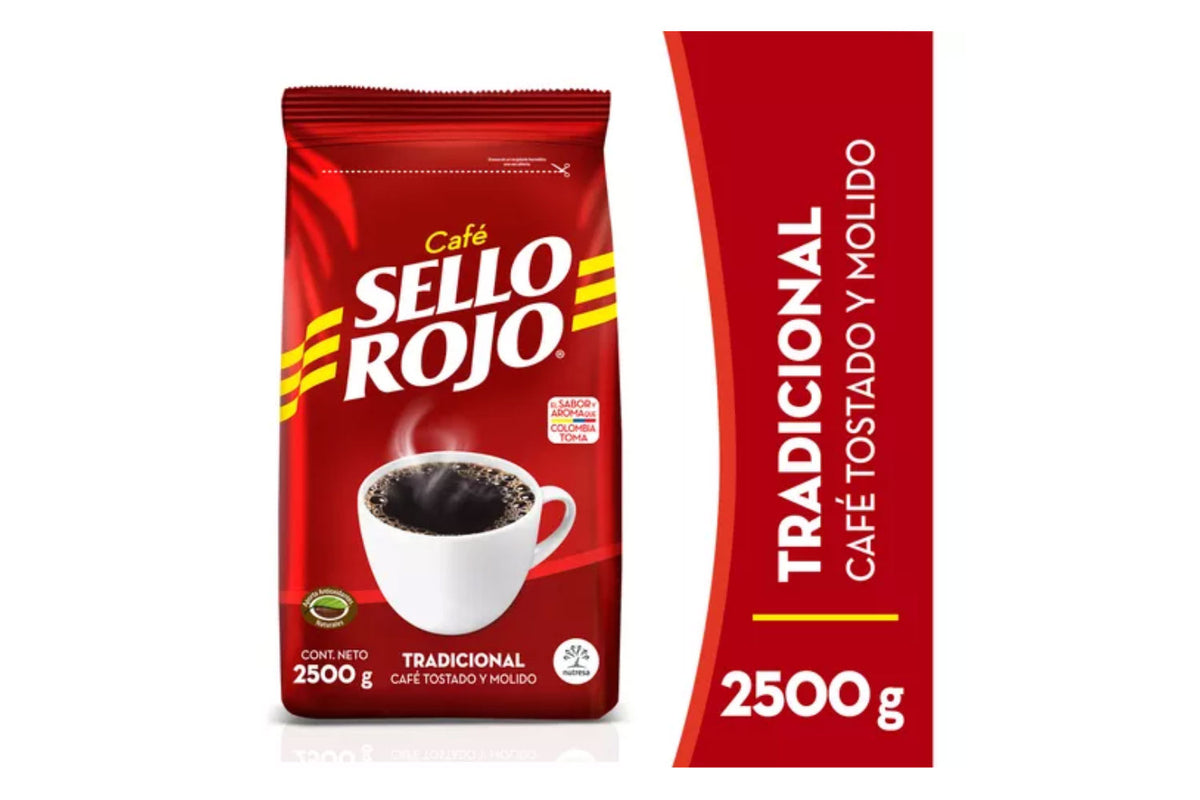 Cafe Bolsa 2500Gr Sello Rojo
