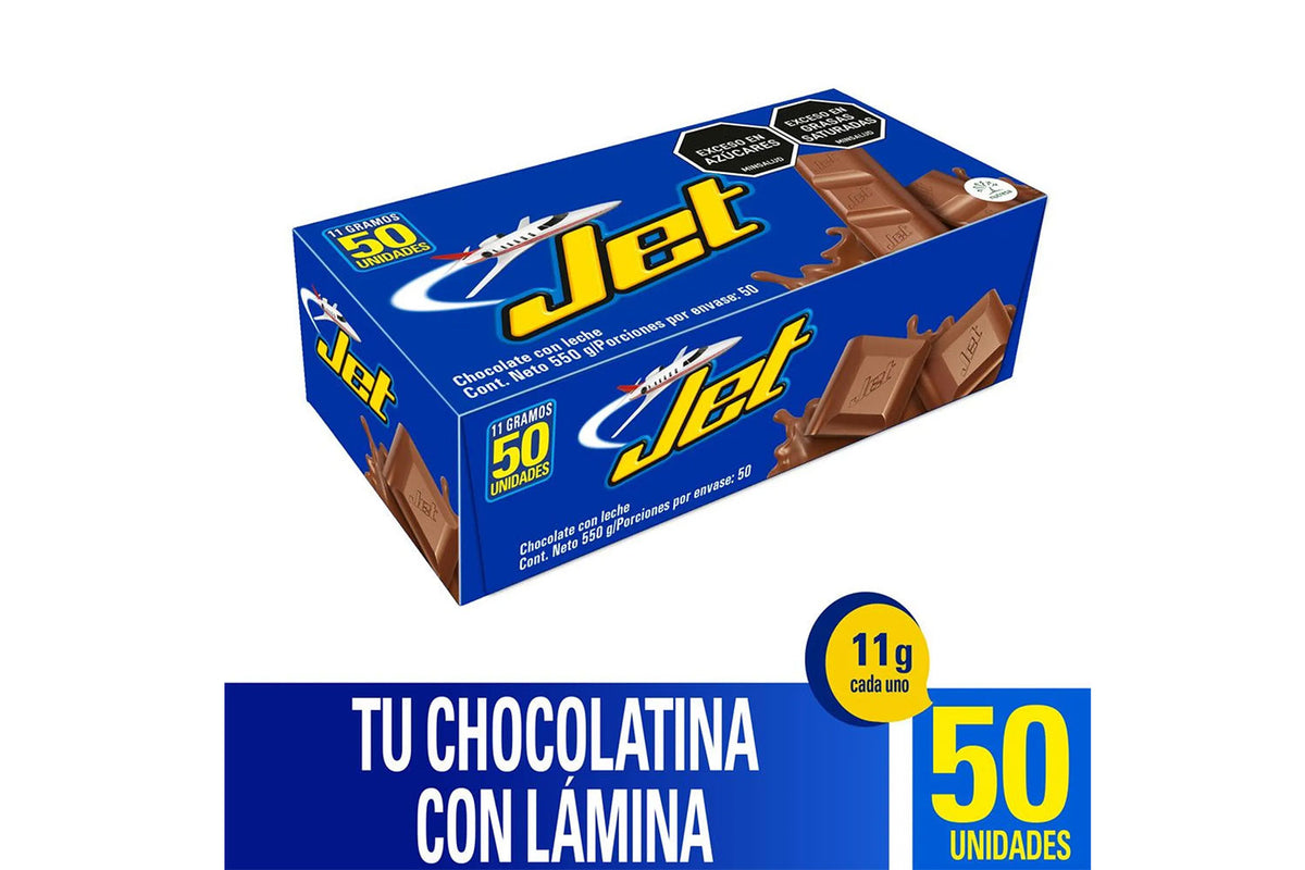 Chocolatina Display 50 unidades Jet