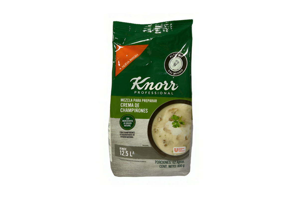 Crema Champiñones Bolsa 800Gr Knorr