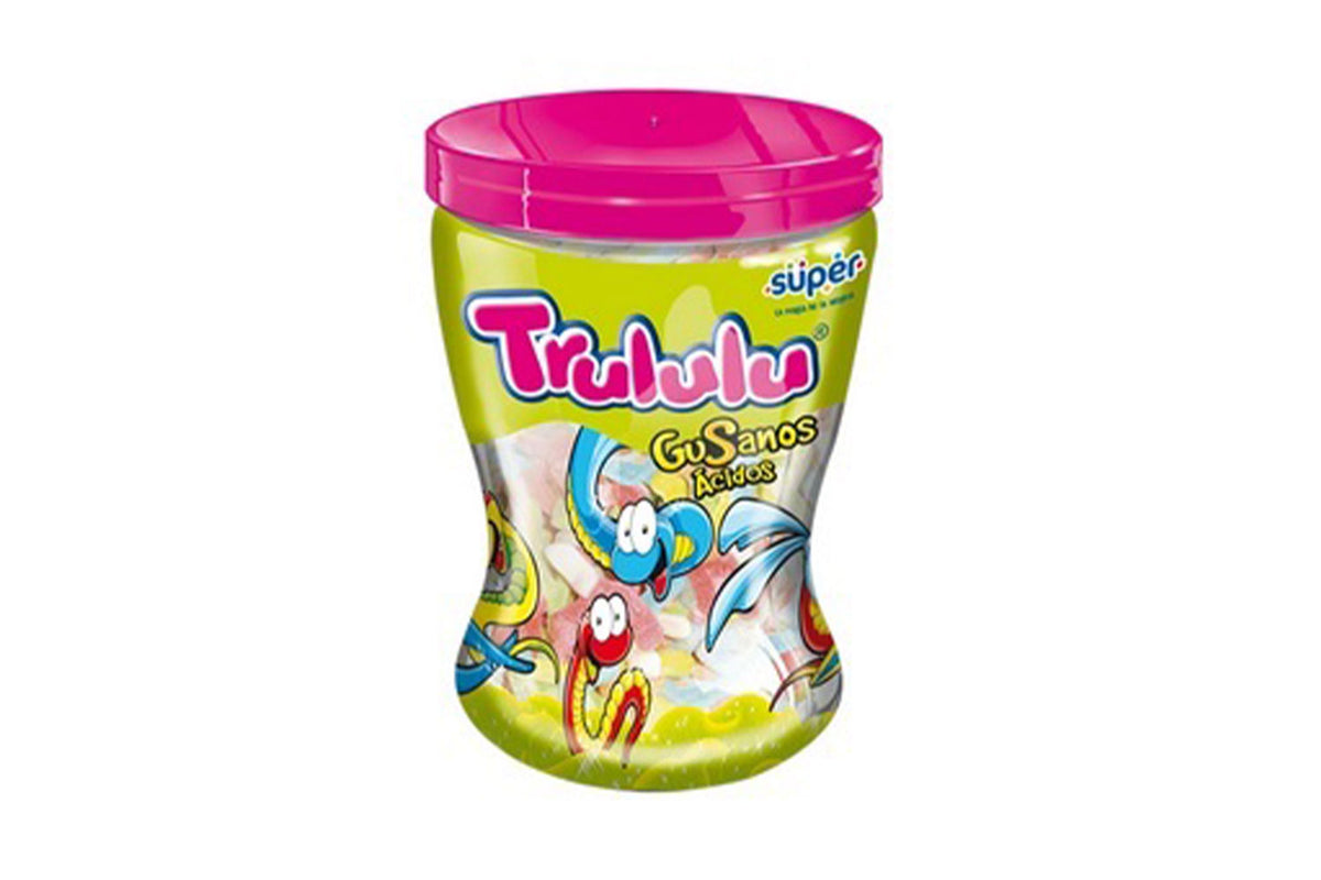 Goma Trululu Gusano Tarro 200 Unidades Super