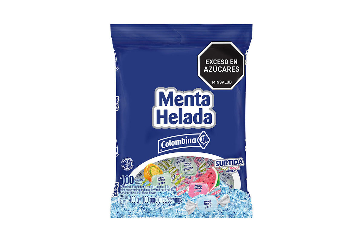 Menta Helada Bolsa 100 unidades Colombina