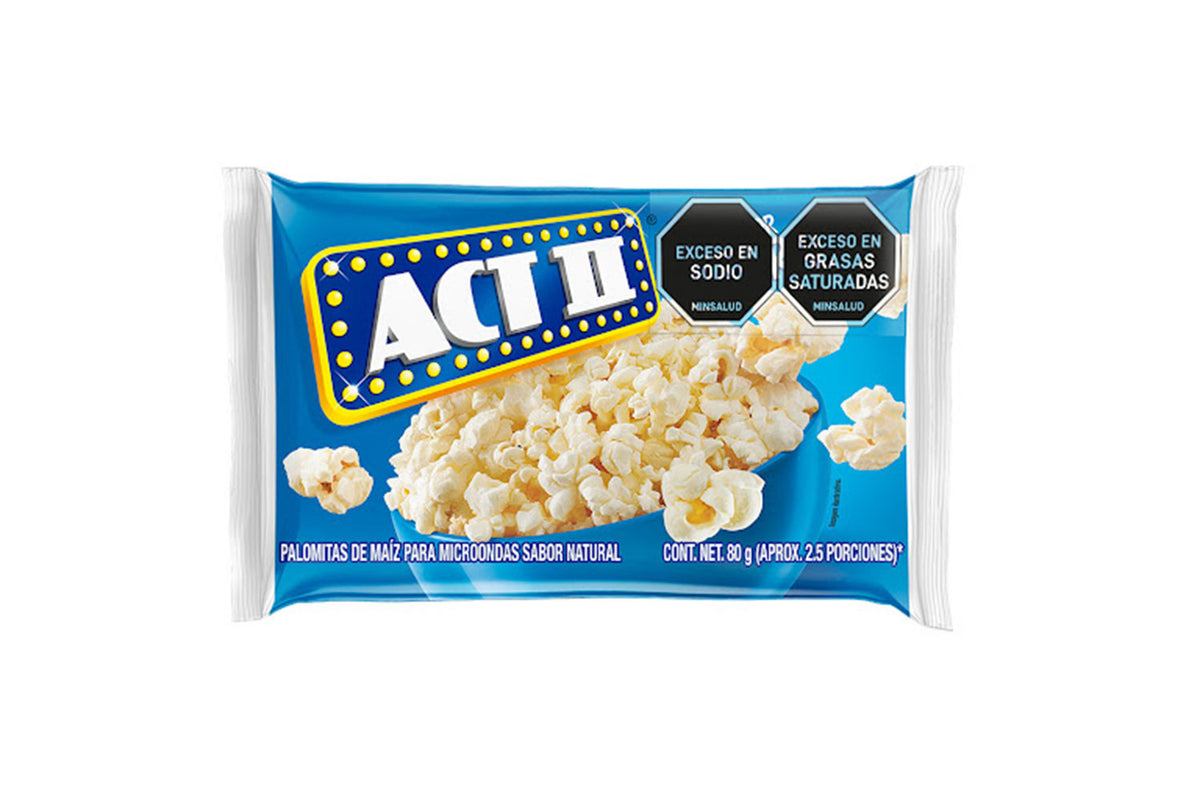 Palomitas Natural Bolsa 80Gr Act II