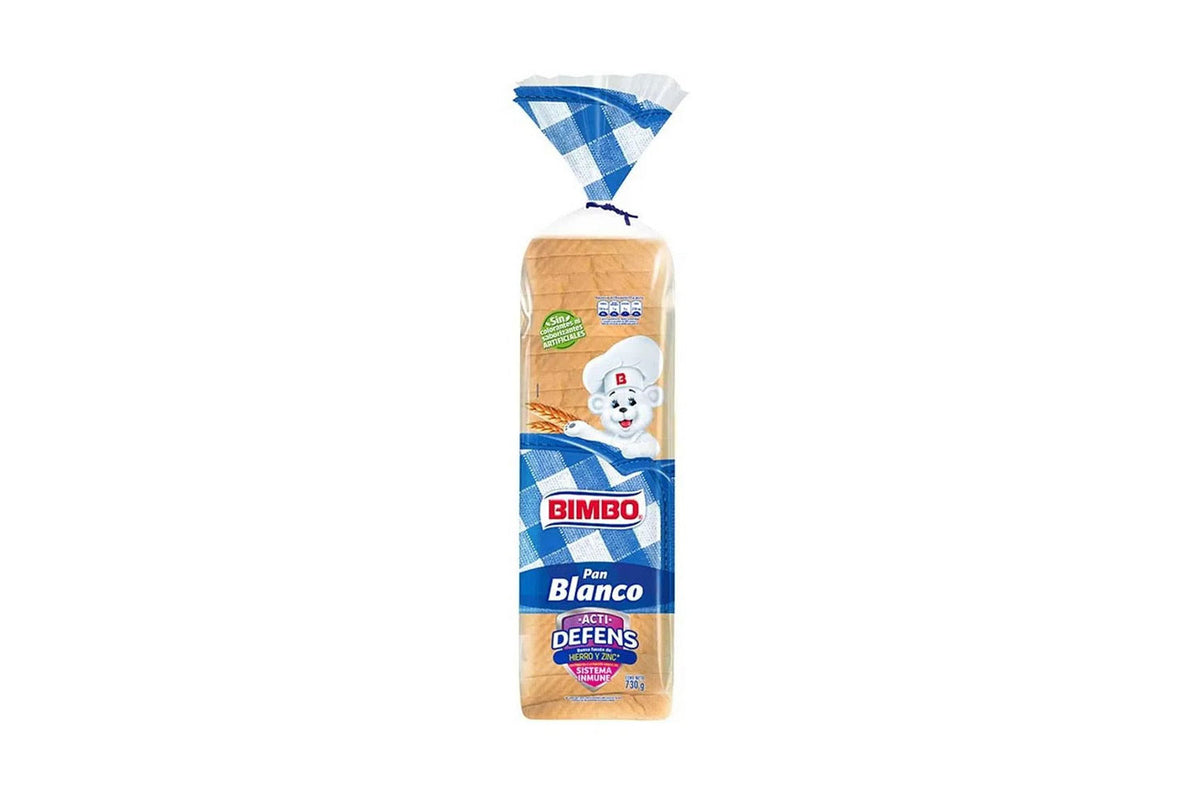 Pan Tajado Blanco Bolsa 730Gr Bimbo