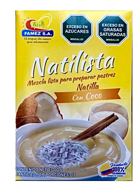 Natilla Coco Caja 300gr Famez