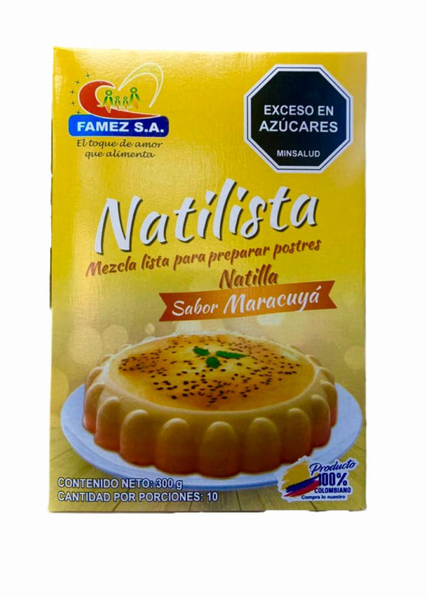 Natilla Maracuya Caja 300gr  Famez