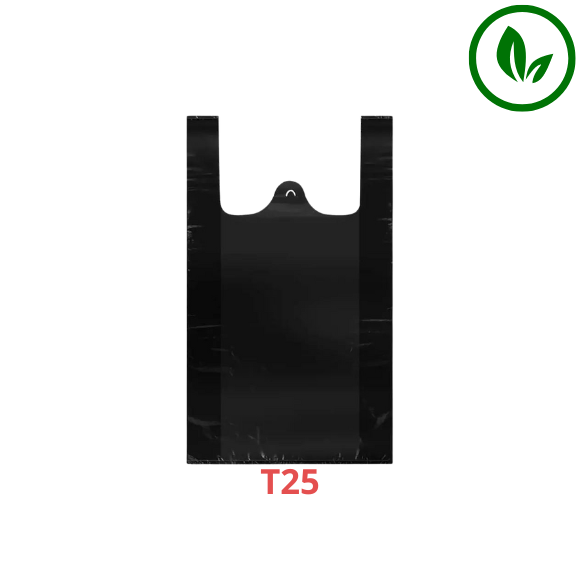 Bolsa Biodegradable T25 Negra Paquete 100 Unidades Plasticos Arango